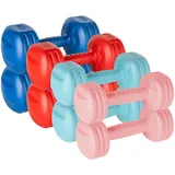 Bitumen-Hanteln set mit 8 Stück 20 kg (2x1 kg + 2x2 kg + 2x3 kg + 2x4 kg), REBEL ACTIVE RBA-2310