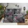 HIP Makenna Mandala Grau/Rot 155 x 220 cm + 2 x 80 x 80 cm