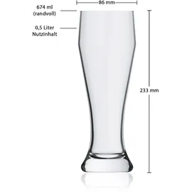 Rastal Ranft Weizenbierglas 0,5 l 6er Set