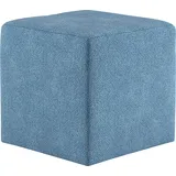 Cotta Hocker "Cuby", blau (azure), B:40cm H:40cm T:40cm, 100% Polyester, Hocker, Hocker, Sitzwürfel, Cube, Sitzhocker