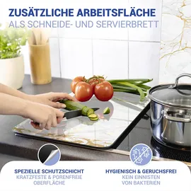Wenko Marmor Gold Herdabdeckplatten 2 St.