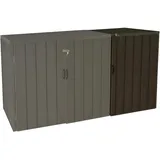 MCW Mülltonnenbox J28 79 x 117 x 105 cm braun