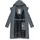 Ragwear Damen, Langer wasserdichter Parka mit Schlüsselanhänger Refutura Remake Grey Gr. 3XL - 3XL