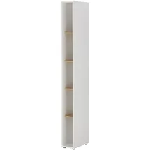 Lomadox Crisp-61 Aktenregal 20 x 40 x 200 cm Weiß