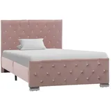 vidaXL Bettgestell 100 x 200 cm Rosa
