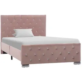 vidaXL Bettgestell 100 x 200 cm Rosa