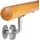 Relaxdays Handlauf Holz 200 cm Buche