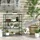 Outsunny Blumenständer Stahl, 89L x 28B x 107H cm
