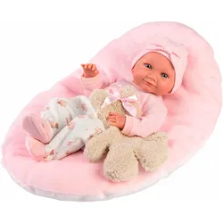Babypuppe LLORENS "Nica mit Kissen, rosa, 40cm", bunt, Puppen, Baby, Made in Europe