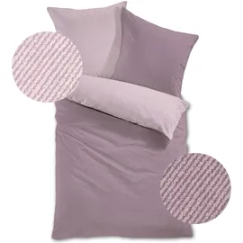 Traumschlaf Arizona Gestreift Lila 200 x 220 cm + 2 x 80 x 80 cm