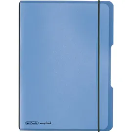 Herlitz 11361532 Notizheft A5, LIN , 80 g/qm) 40 Blatt, blau,