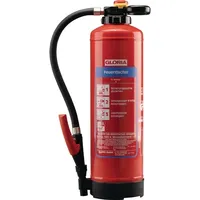 Gloria Wasserfeuerlöscher 6 kg wiederaufladbar, Brandklasse A 34 a mit Wandhalter