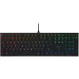 Cherry MX 10.0N RGB, Flache Mechanische Gaming-Tastatur, UK-Layout (QWERTY), Kabelgebunden, Original CHERRY MX LOW PROFILE RGB SPEED Switches, Schwarz