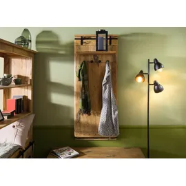 Massivmoebel24 Wandgarderobe Railway 59 x 32 x 145 cm Beige