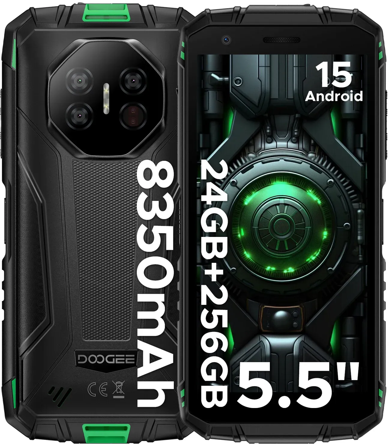 DOOGEE FIRE3ULTRA Smartphone - 5,5 Zoll - 256GB - Grün