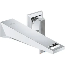 Grohe Allure Brilliant Private Collection 2-Loch Waschtischbatterie, Ausladung 210mm, Rändelstruktur, Fertigmontageset für UP-Einbaukörper, 29517000, Farbe: Chrom