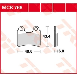 TRW Lucas Bremsbelag MCB766