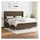 vidaXL Boxspringbett mit Matratze Dunkelbraun 180x200 cm Stoff
