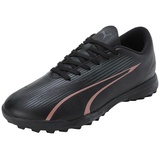 Puma Ultra Play TT Jr Soccer Shoe, Black-Copper Rose, 38 EU