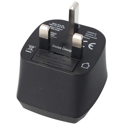 Ansmann Reisestecker EU to UK, kompakter Travel Adapter inklusive Schutzleiter, für Reisende von Europa ins Vereinigte Königreich, Großbritannien, GB