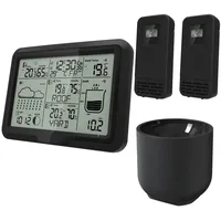 Miraval Design Funk-Wetterstation Schwarz