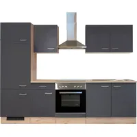 Flex-Well Küchenzeile Morena 270 cm grau