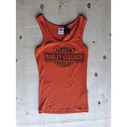 HD Tank-Top Bar & Shield Damen Orange M