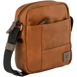 Umhängetasche »Laos«, praktisch funktionaler Alltagsbegleiter mit vielen sportlichen Details, Gr. B/H/T: 19 cm x 23 cm x 7 cm, cognac, , 77652359-0