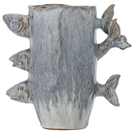 Bloomingville Horus Vase, Orange, Steingut