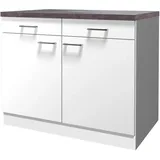 Flex-Well Unterschrank Lucca 100 x 60 x 85 cm Weiß