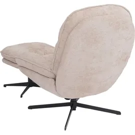 MCW Relaxsessel MCW-P32 Chenille 370 g/m2 70 x 100 x 80 cm Creme mit Hocker