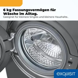 Exquisit WA56110-021A Waschmaschine (6 kg, 1000 U/min)