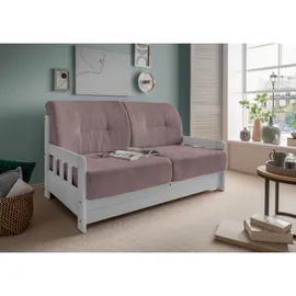 Livetastic Schlafsofa, Rosa, Textil, Kiefer, massiv, 2-Sitzer, 154x88x90 cm, Made in EU, einzeln ausziehbar, Armteil links, rechts, Kinder- & Jugendzimmer, Jugendmöbel, Jugendsofas