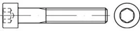 DIN 912/ISO 4762 Zylinderkopf-Schaftschraube M36x160 Stahl 10.9 blank Innensechskant