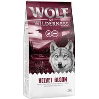 12kg "Velvet Gloom" Truthahn & Forelle Wolf of Wilderness getreidefreies Trockenfutter für Hunde