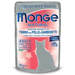 MONGE Thunfisch mit Hühnchen und Garnelen 80 g