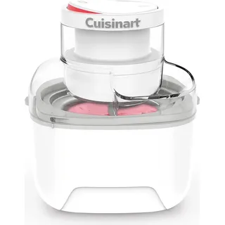 Cuisinart Solo Scoops Traditionelle Eismaschine 0,475 l, 1 Becken, Grau, Transparent, Weiß, 25 min, Tasten | Hausgemachtes Gelato & in Minuten | Sorbet Maker | Frozen Yogurt Maker | Kompakt, platzsparend | 475ml Rührschüssel | ICEM10