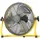 Sichler Haushaltsgeräte Akku-Vollmetall-Bodenventilator 30 cm Gelb