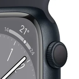 Apple Watch Series 8 GPS 41 mm Aluminiumgehäuse mitternacht, Sportarmband mitternacht