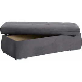 DOMO collection Hocker NMoric mit Stauraumfach 136 x 43 x 64 cm Grau