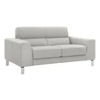 Calia Italia 2-Sitzer »Simon, erstklassiger Sitzkomfort und tolles Design«, in zwei Lederqualitäten braun