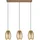 rl live your light Bidar 3-flg. E27 60 cm Metall beige