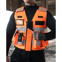 Korntex Reißverschluss-Patch für Tactical Weste KXTAC Bonn - orange