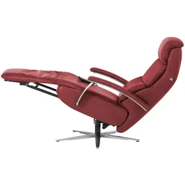 Hukla Relaxsessel Florian Leder 73 x 115 x 91 cm Rot elektrisch