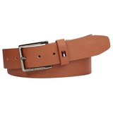 Tommy Hilfiger Herren Gürtel Oliver Ledergürtel, Braun (Cognac), 135 cm - 135