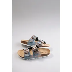 Pantolette ANISTON SHOES, Damen, Gr. 36, jeansfarben, kupfer, Textil, metallic, modisch, Schuhe, Sommerschuh, Strandschuh, Urlaubschuh, Metallic - NEUE KOLLEKTION