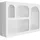House Nordic Wandregal Bryne 60 x 13 x 40 cm Weiß