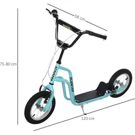 Homcom Cityroller 12" blau