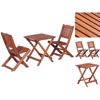 vidaXL Bistro-Set für Kinder 3-tlg. braun klappbar 45586