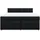 vidaXL Boxspringbett mit Matratze Schwarz 180x200 cm Stoff